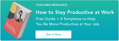 How to stay productive