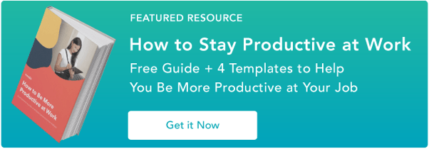 How to stay productive