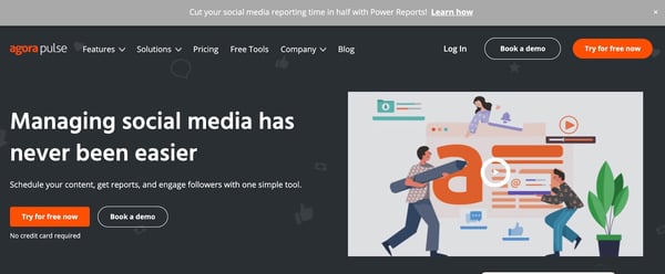 agorapulse social media management tool for small businesses