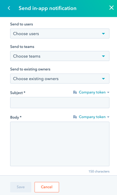 Company Send Notification
