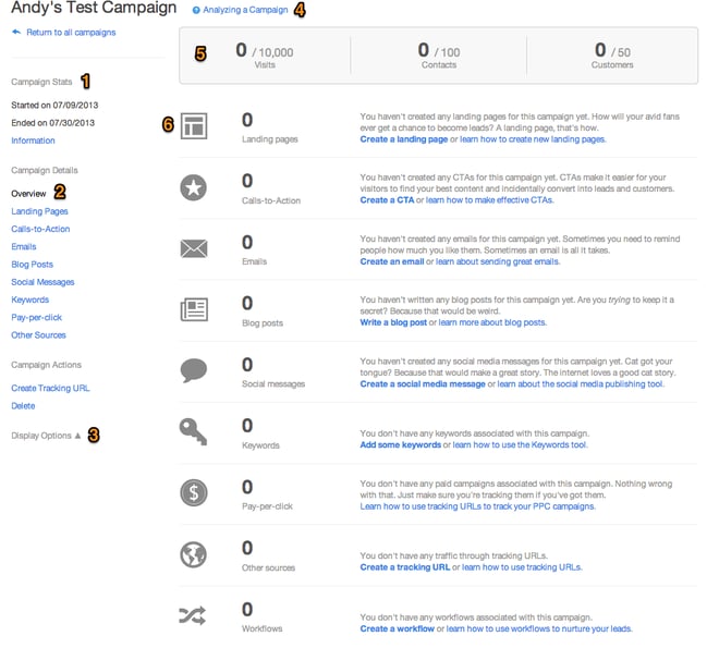 Test Campaign Example