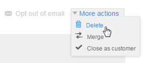 Delete a contact