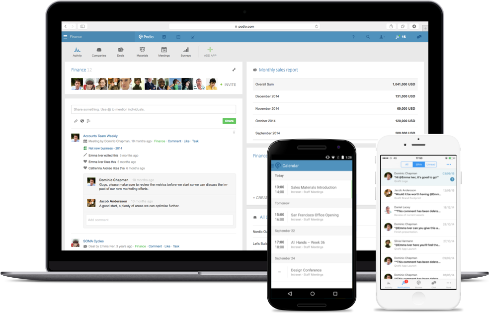 Podio project management platform for teams
