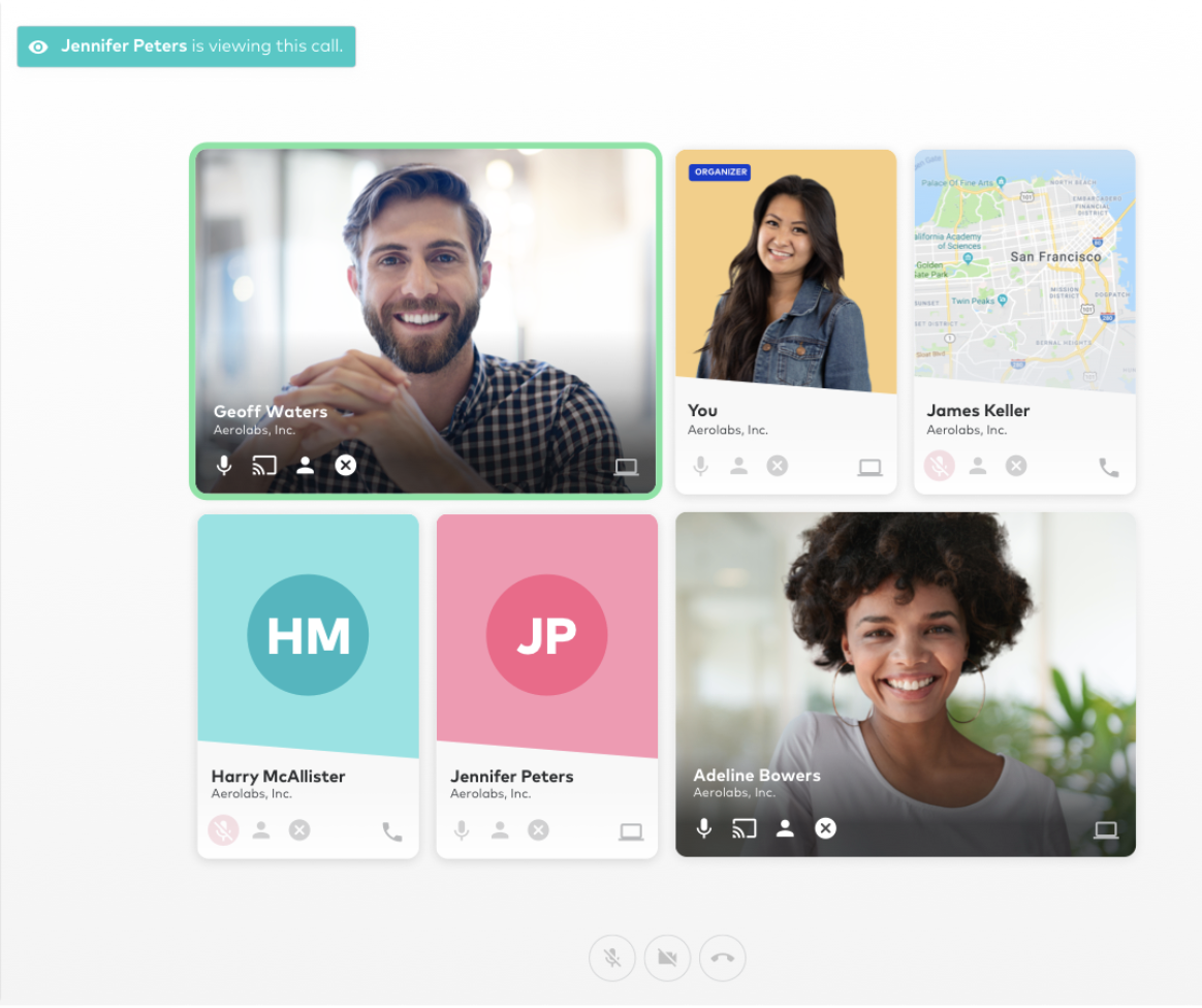 Uber Conference call with remote team members
