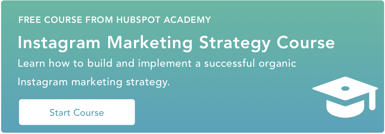 hubspot academy instagram marketing strategy course