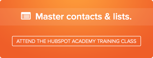 master contacts free hubspot academy class